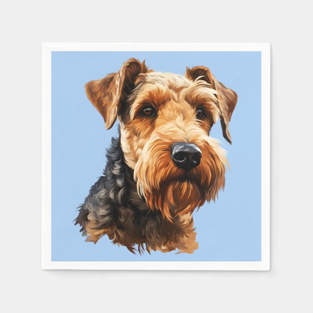 Serviette En Papier Welsh Terrier (Devant)