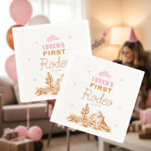 Western First Rodeo Cowgirl 1st Birthday