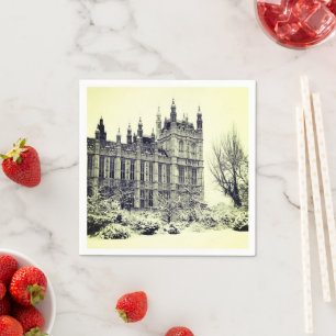 Serviette En Papier Westminster, Parlement, Hiver Londres - Anglais