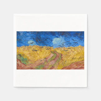 Serviette En Papier Wheatfield with Crows by Vincent van Gogh