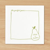 Whimsical & Chic Personnalisé Funny Pear Mariage