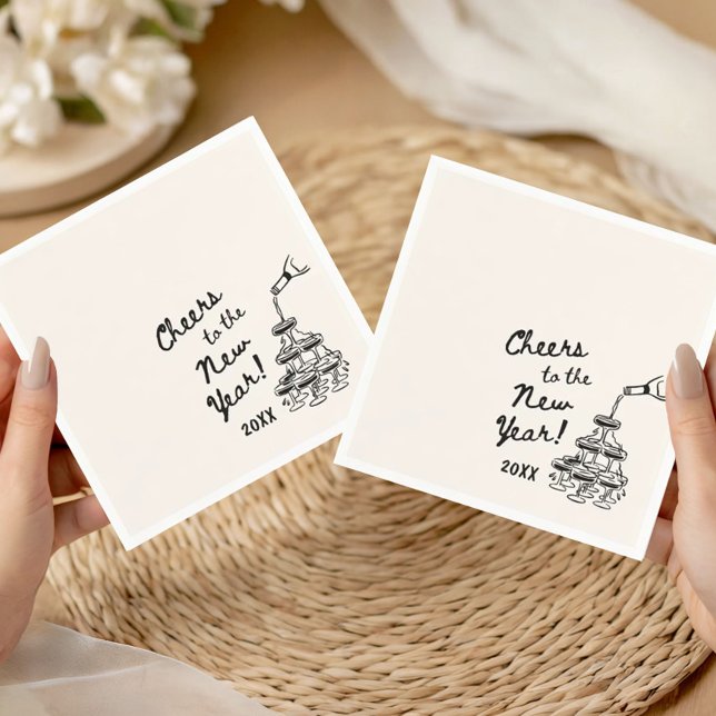 Serviette En Papier Whimsical Disco Ball New Year's Eve Party (Créateur téléchargé)