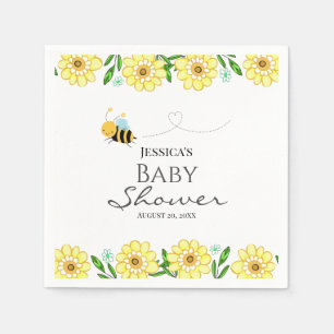 Serviette En Papier Whimsical Sweet Baby shower d'abeilles