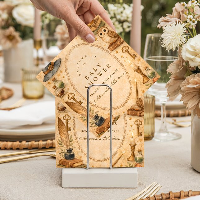 Serviette En Papier Whimsical Wizard Magic Baby Shower (Créateur téléchargé)