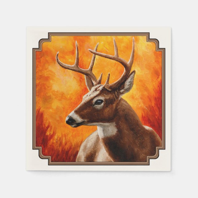Serviette En Papier Whitetail Deer (Devant)