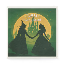 Wicked Baby Shower Napkins- Elphaba & Glinda Party