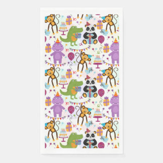 Serviette En Papier Wild Animal Birthday Party 