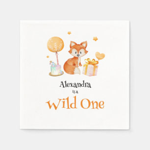 Serviette En Papier Wild One mignonne Fox premier anniversaire