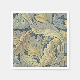 Serviette En Papier William Morris Acanthus Feuille Floral Art Nouveau