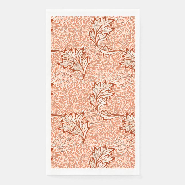 Serviette En Papier William Morris Botanical Apple Design (Devant)