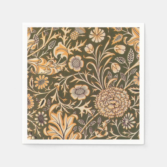 Serviette En Papier William Morris Cherwell Motif de fond d'écran (Devant)