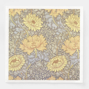 Serviette En Papier William Morris Chrysanthemum Fleurs maman