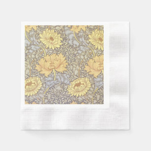 Serviette En Papier William Morris Chrysanthemum Fleurs maman