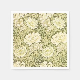 Serviette En Papier William Morris Chrysanthemum Motif floral