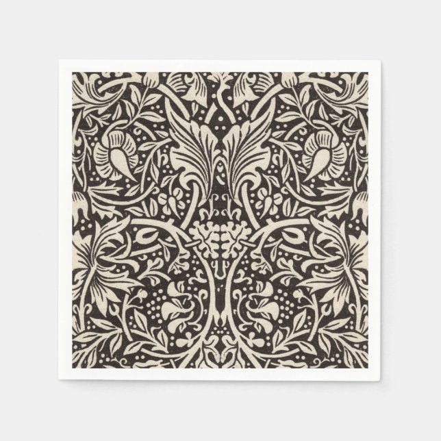 Serviette En Papier William Morris Daffodil Papier peint floral (Devant)