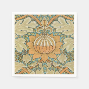 Serviette En Papier William Morris - Feuillage Vintage et motif floral