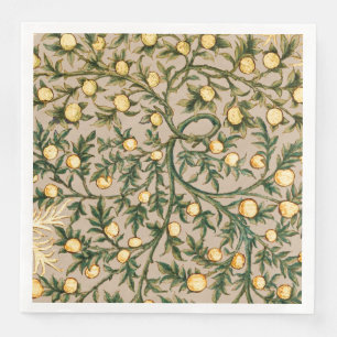 Serviette En Papier William Morris Floral Fruit Garden Fleur Classique