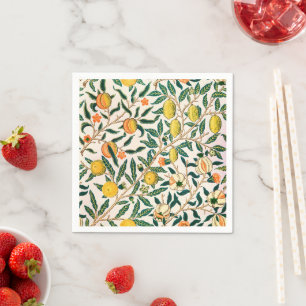 Serviette En Papier William Morris Fruit Grenade Vintage 