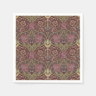 Serviette En Papier William Morris, Honeysuckle, floral.