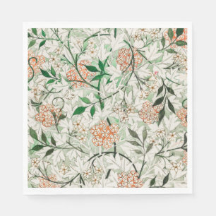 Serviette En Papier William Morris Jardin Fleur de Jasmin Classique