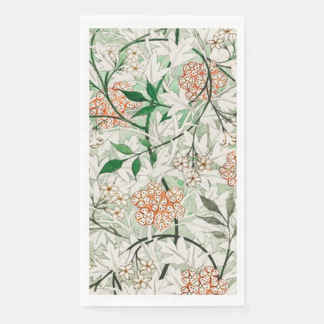 Serviette En Papier William Morris Jasmine Garden Flower Classic (Devant)
