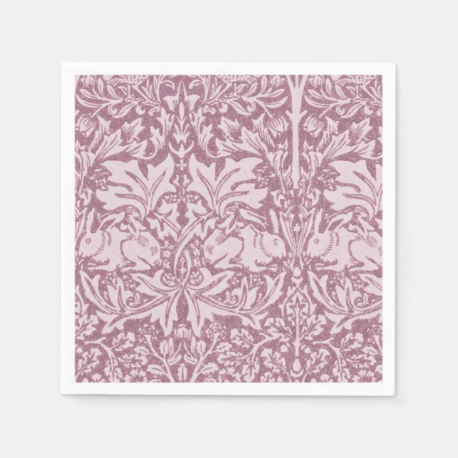 Serviette En Papier William Morris,Le voleur de fraises,réaménagé,art  (Devant)