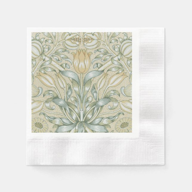 Serviette En Papier William Morris Lily et de la grenade classique (Devant)