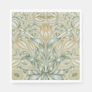 Serviette En Papier William Morris Lily et de la grenade classique