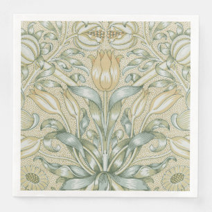 Serviette En Papier William Morris Lily et de la grenade classique