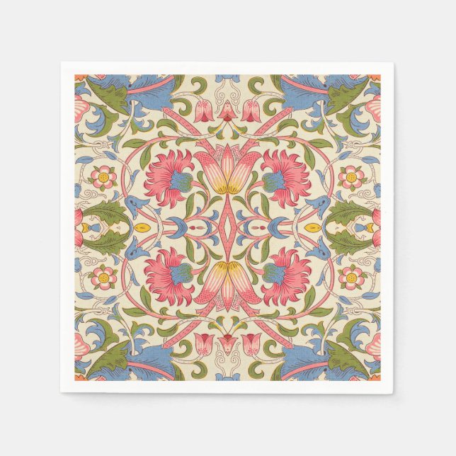 Serviette En Papier William Morris Lodden Spring Wallpaper Art (Devant)