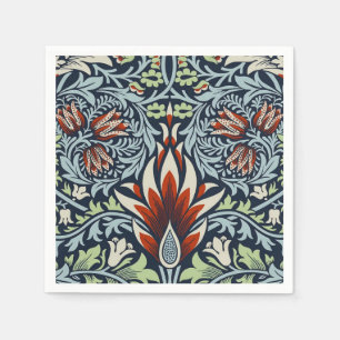 Serviette En Papier William Morris Snakeshead Floral Classique Botaniq