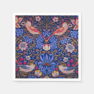Serviette En Papier William Morris Strawberry Thief Motif floral