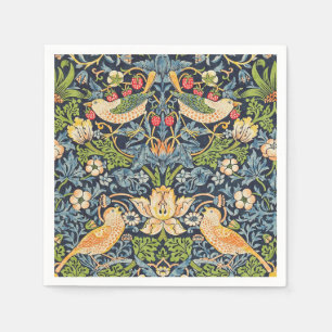 Serviette En Papier William Morris Strawberry Thief Motif floral
