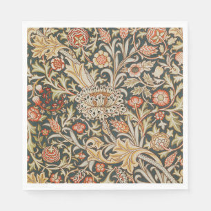 Serviette En Papier William Morris Trent Garden Fleur Classique Botani