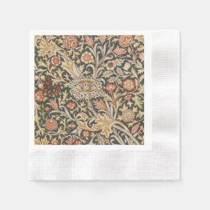 Serviette En Papier William Morris Trent Garden Flower Classique Botan