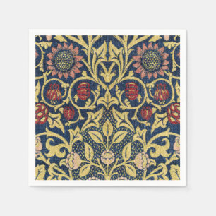 Serviette En Papier William Morris Violet et Columbine Art