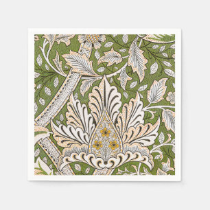 Serviette En Papier William Morris Windrush Motif Floral Classique