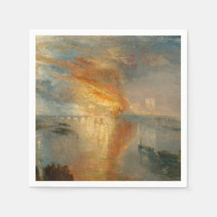 Serviette En Papier William Turner - L'incendie du Parlement