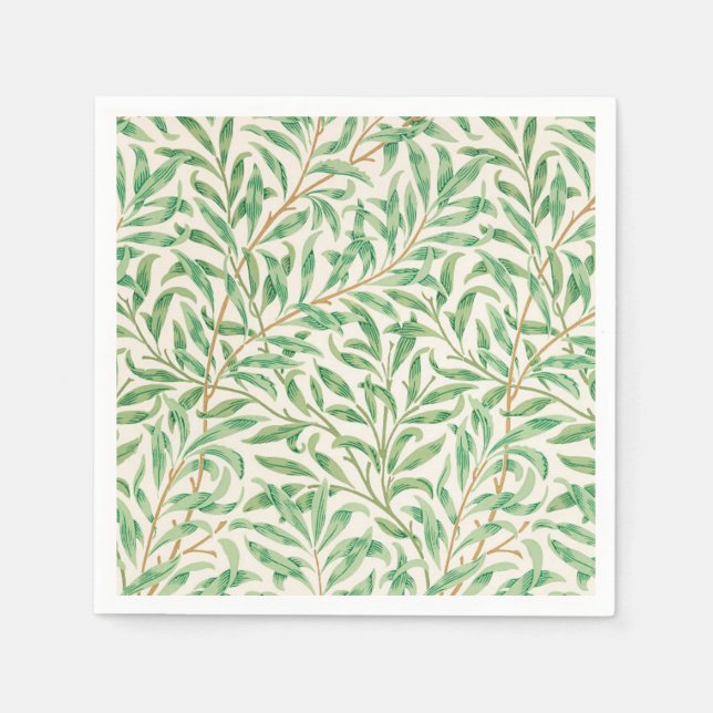 Serviette En Papier Willow Bough William Morris Motif (Devant)