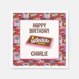 Serviette En Papier Willy Wonka & Chocolate Factory Anniversaire