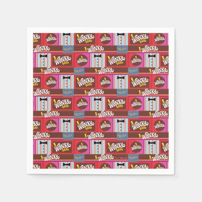 Serviette En Papier Willy Wonka & Chocolate Factory Anniversaire (Devant)
