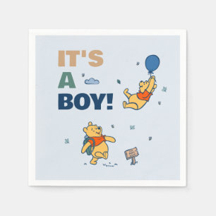 Serviette En Papier Winnie l'Ooh C'est un Baby shower garçon