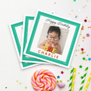 Serviette En Papier Winnie l'Ooh - One Première photo d'anniversaire