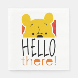 Serviette En Papier Winnie l'Ourson  Bonjour !