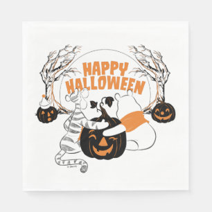 Serviette En Papier Winnie l'Ourson & Eeyore Bonne Halloween