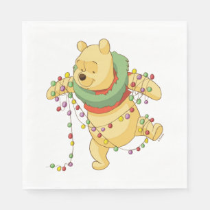 Serviette En Papier Winnie l'Ourson  Mauvais feux de Noël