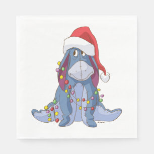 Serviette En Papier Winnie l'Ourson  Père Noël Eeyore