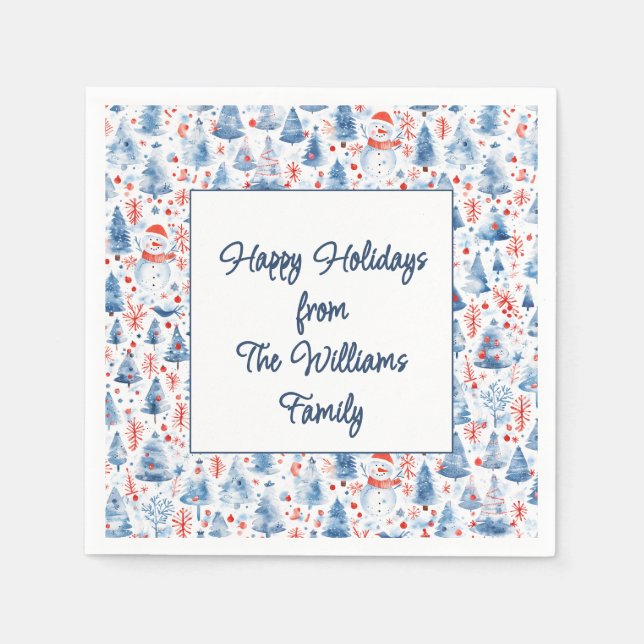 Serviette En Papier Winter Wonderland (Devant)