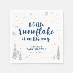 Serviette En Papier Winter Wonderland Baby shower neige papier Napkin