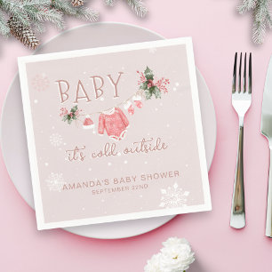 Serviette En Papier Winter Wonderland Il fait froid dehors Baby shower